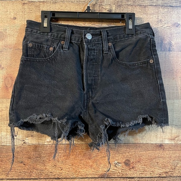 Levi's Pants - Levi's black vintage cut off denim shorts
